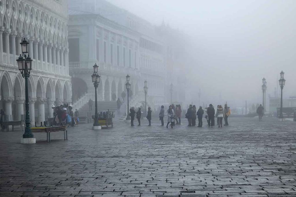 The weather in Venice in winter