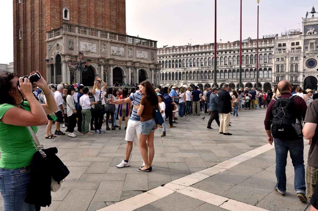 Waiting times at the most visited sights in Venice