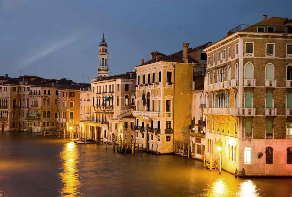 The Grand Canal at night