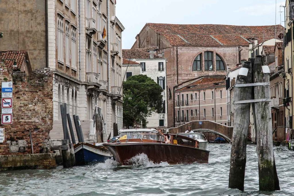 Water taxis in Venice