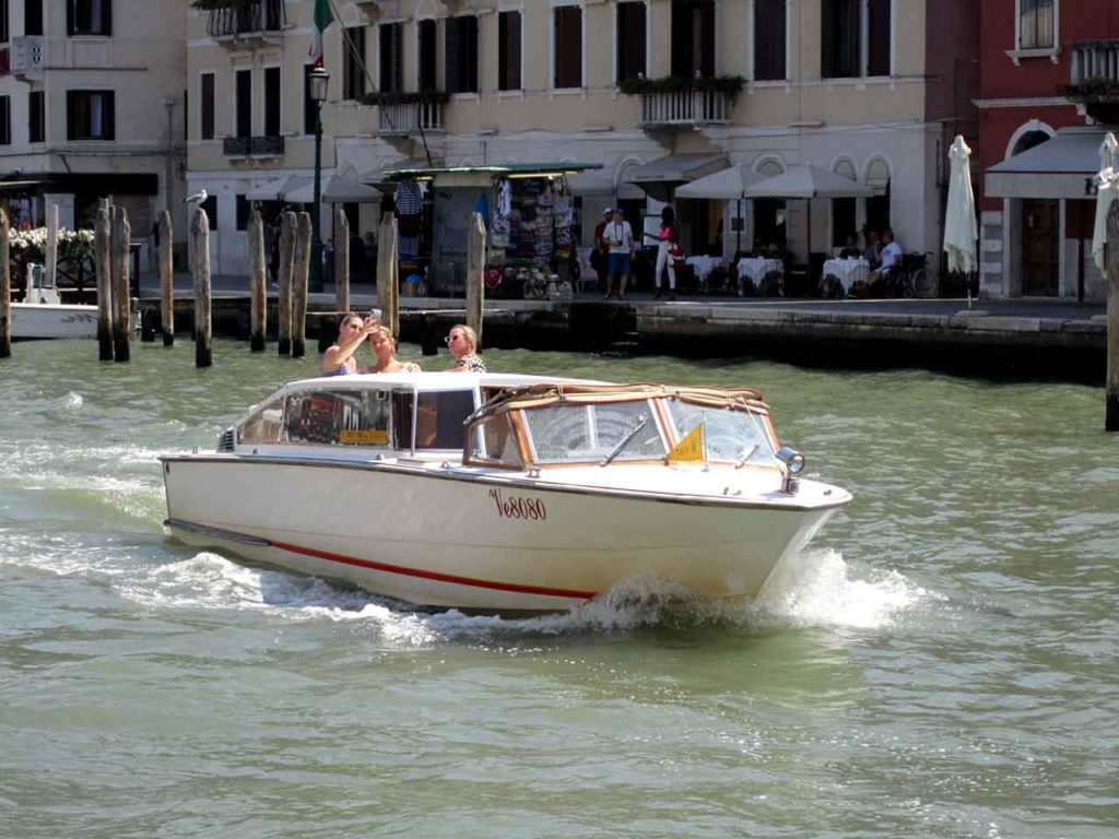 Water taxis in Venice