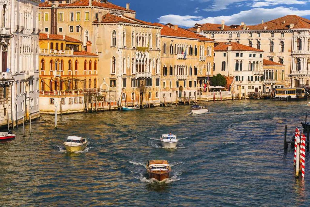 Water taxis in Venice