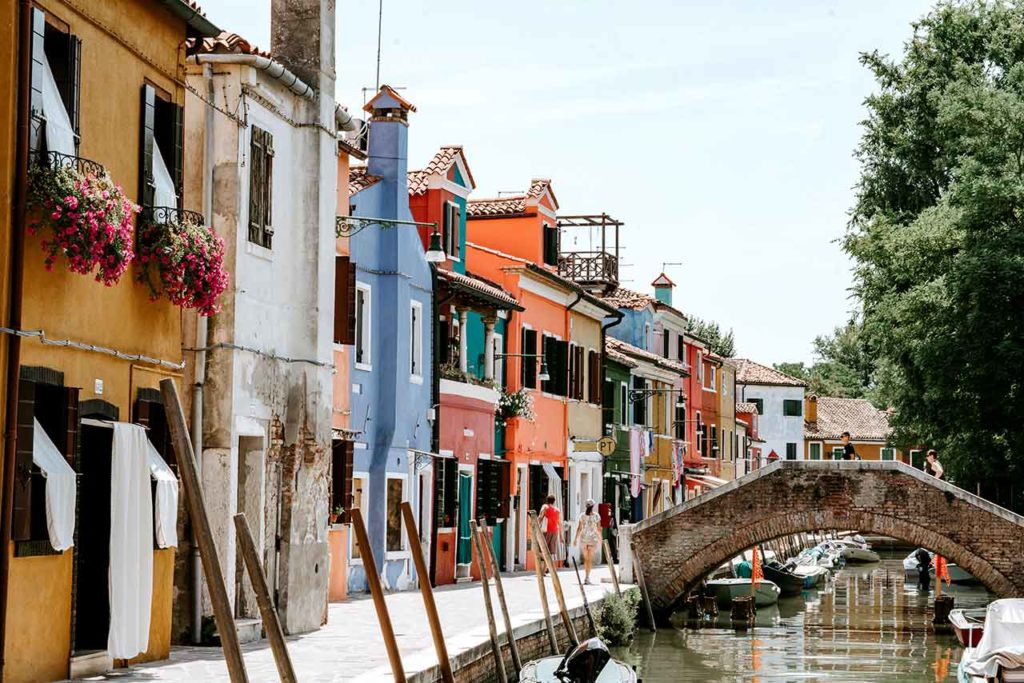 Discovering the island of Burano at sunrise